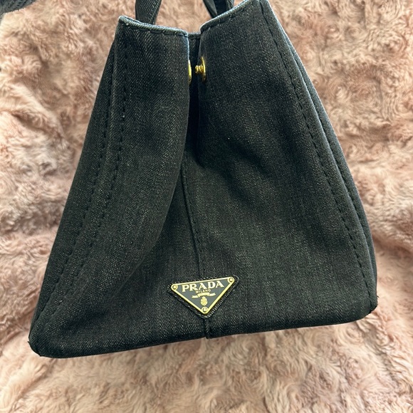 Prada Canapa Gray Denim with Strap 204 - Picture 3 of 14
